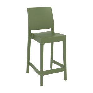 Maya Bar 65 Stool – Olive Green