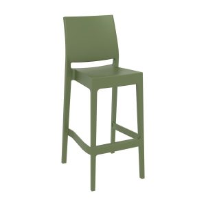 Maya 75 Bar Stool – Olive Green