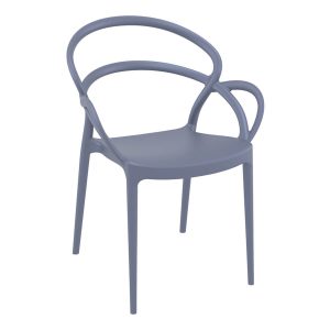 Mila Armchair – Dark Grey