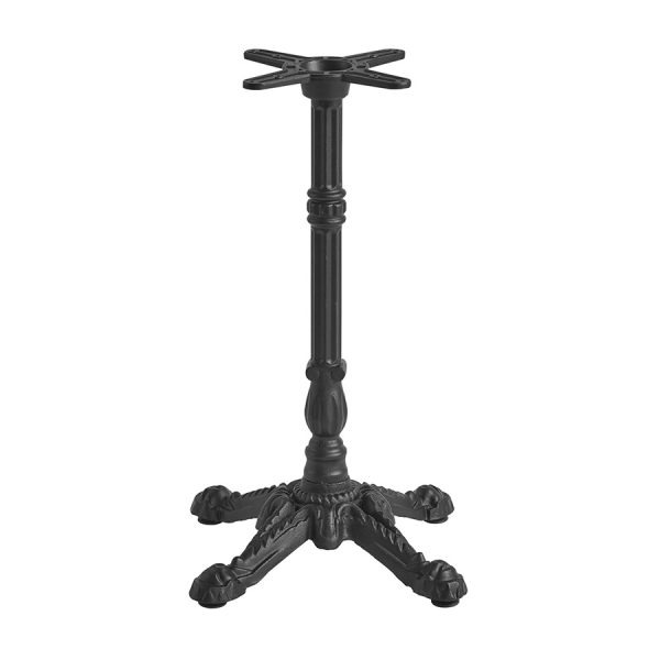 Nevada – 4 Toe Table Base – Black Aluminium – Dining
