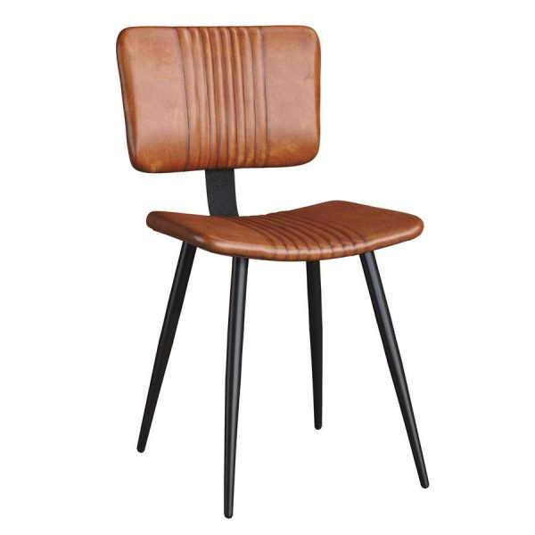Opel Side Chair in Bruicato Leather