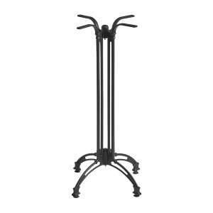 Orleans – 4 Leg Table Base – Black Aluminium – Poseur