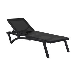 Pacific Sun Lounger – Black/ Black