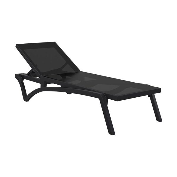Pacific Sun Lounger – Black/ Black