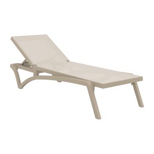 Pacific Sun Lounger – Taupe/Taupe