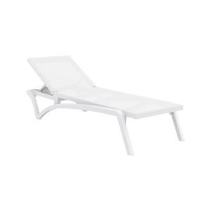 Pacific Sun Lounger – White/ White