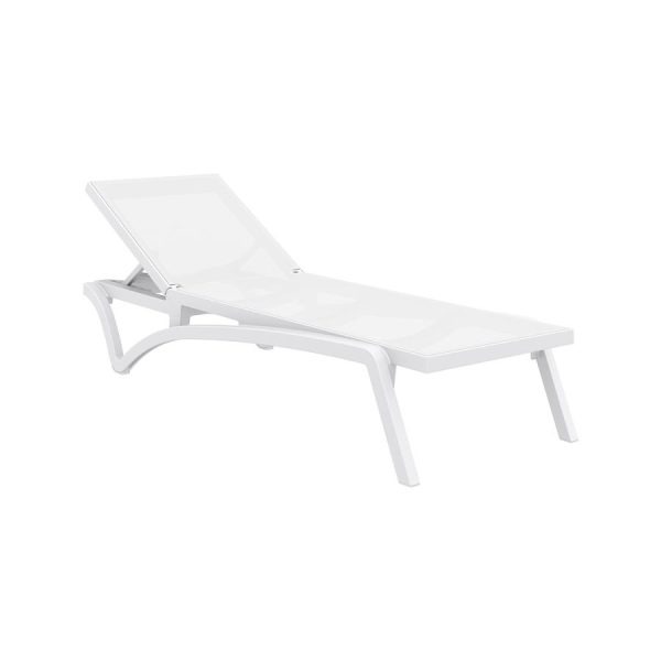 Pacific Sun Lounger – White/ White