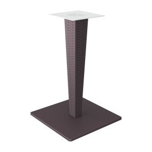 890 Riva Dining Table Base – Brown Wicker