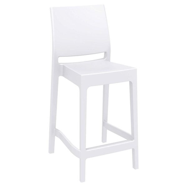 Maya 65 Bar Stool – White