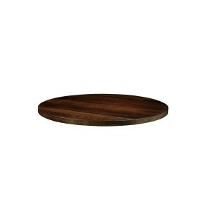 Solid Ash Table Top – Dark Walnut – 60cm dia (Round)