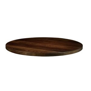 Solid Ash Table Top – Dark Walnut – 120cm dia (Round)
