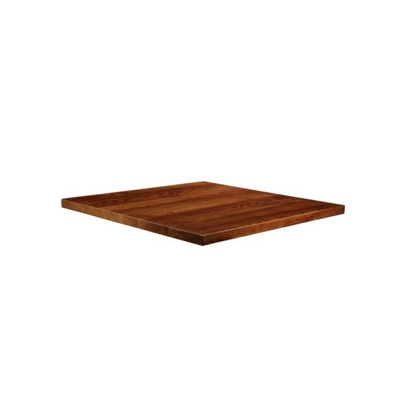 Solid Ash Table Top – Dark Walnut – 60cm x 60cm (Square)