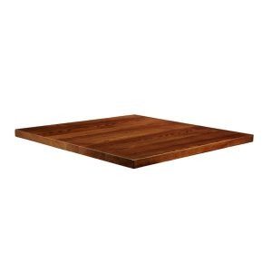Solid Ash Table Top – Dark Walnut – 90cm x 90cm (Square)