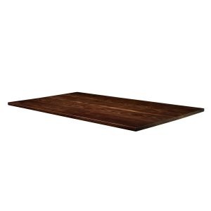 Solid Ash Table Top – Dark Walnut – 180cm x 70cm (Rect)