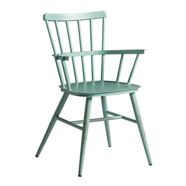 Spin Arm Chair – Retro Light Blue – Alu Frame