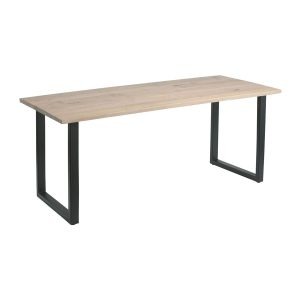 Wentworth ‘Loop’ Dining Table – Black – Extra White – 180cmx75cm