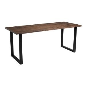 Wentworth ‘Loop’ Dining Table – Black – Smoked- 180cmx75cm