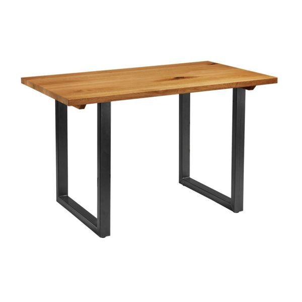 Wentworth ‘Loop’ Dining Table – Clear – Character Oak – 120cmx70cm