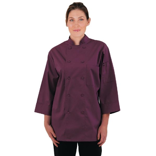 Chef Works Unisex Chefs Jacket Merlot L