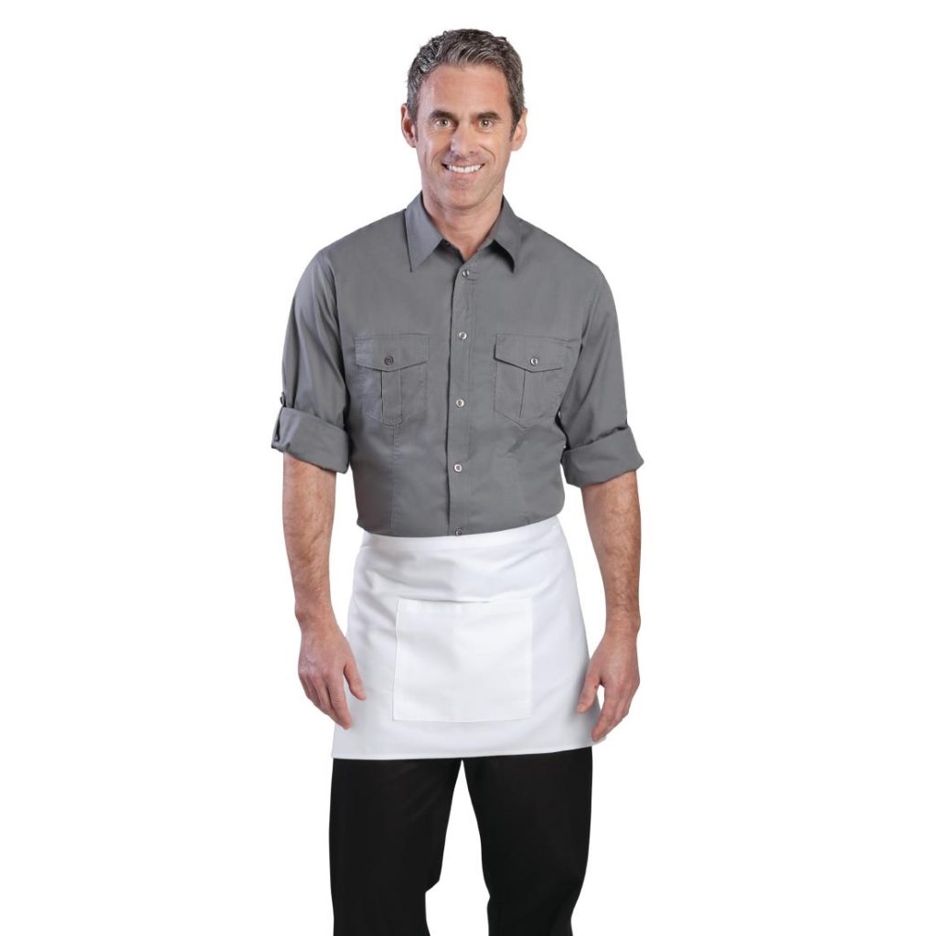 Chef Works Mens Pilot Shirt Grey XL