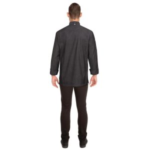 Chef Works Urban Gramercy Unisex Denim Chef Jacket Black S