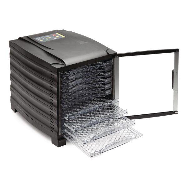 800W. 10 tray + digital timer & door