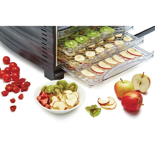 800W. 10 tray + digital timer & door