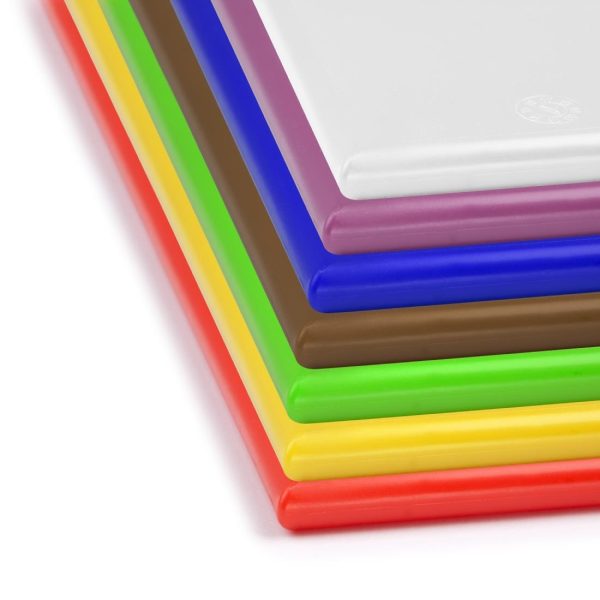Hygiplas High Density Anti Bacterial Chopping Boards (Set of 7 – 10mm High)