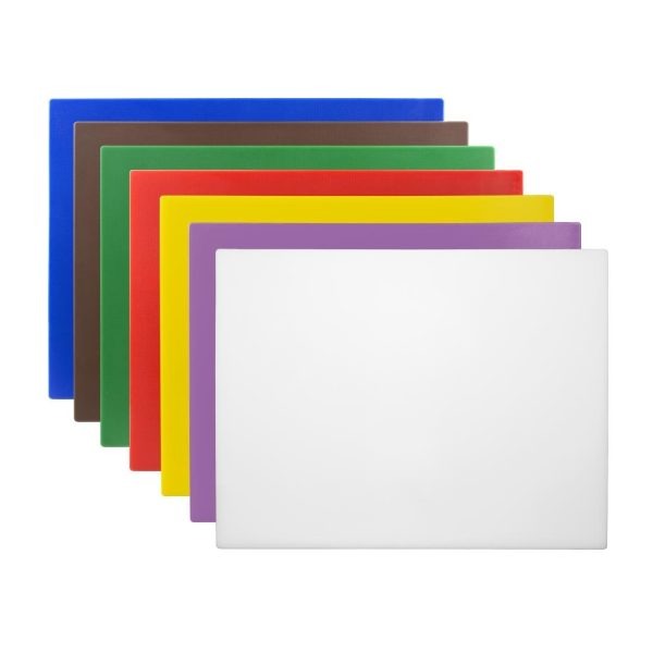 Hygiplas Low Density Chopping Board Set Large (Set of 7 – 10mm High)