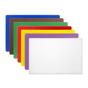 Hygiplas Low Density Chopping Board Set Large (Set of 7 – 20mm High)