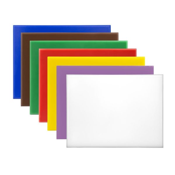 Hygiplas High Density Chopping Board Set Small (Set of 7 – 12mm High)