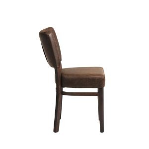 Oregon Wenge Wood and Faux Leather Dining Chair Espresso (Pack of 2)