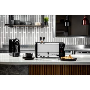 Rowlett Esprit 4 Slot Toaster Jet Black w/2x Additional Elements & Sandwich Cage