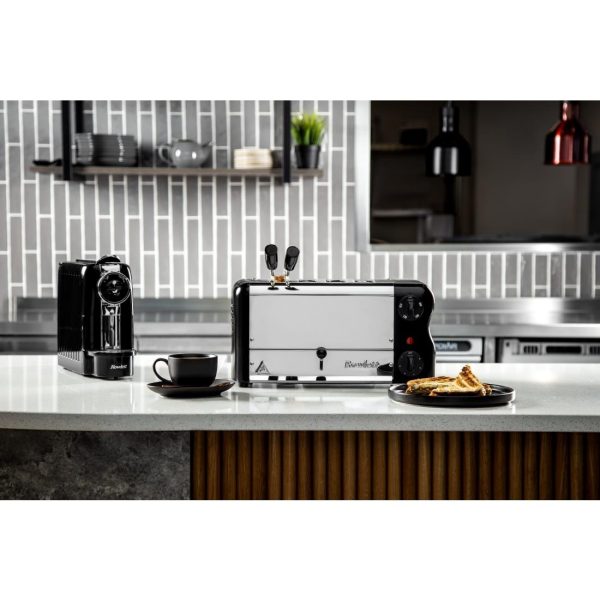 Rowlett Esprit 4 Slot Toaster Jet Black w/2x Additional Elements & Sandwich Cage