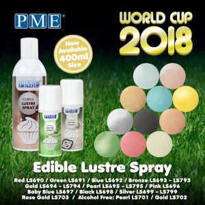 PME Edible Lustre Spray Silver 400ml