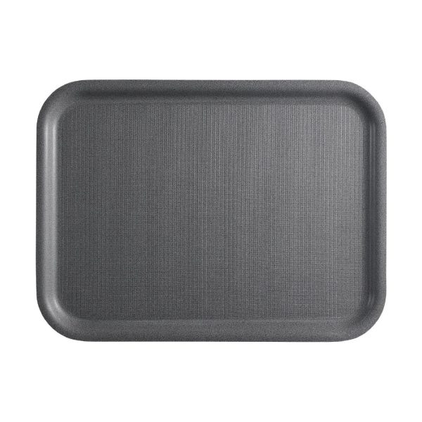 Cambro Mykonos Tray Charcoal Non-Slip Surface 330x430mm