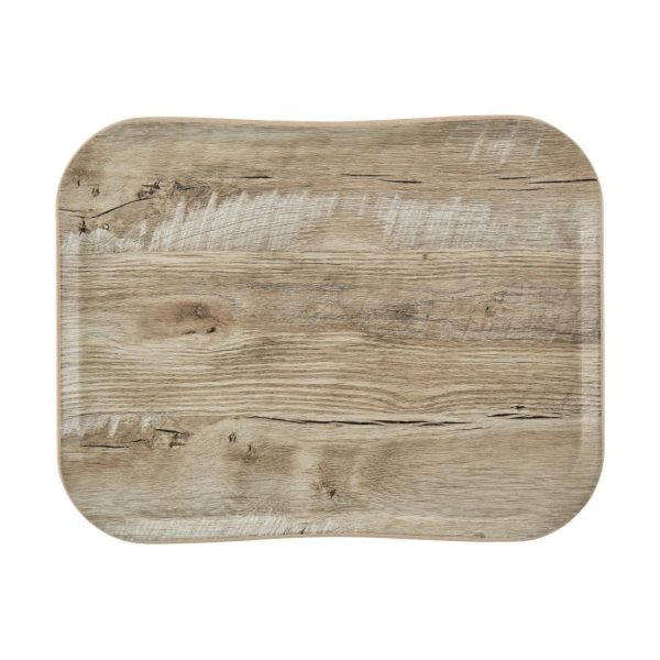 Cambro Versatray Century Non-Slip Light Oak Textured Wood Effect 330x430mm