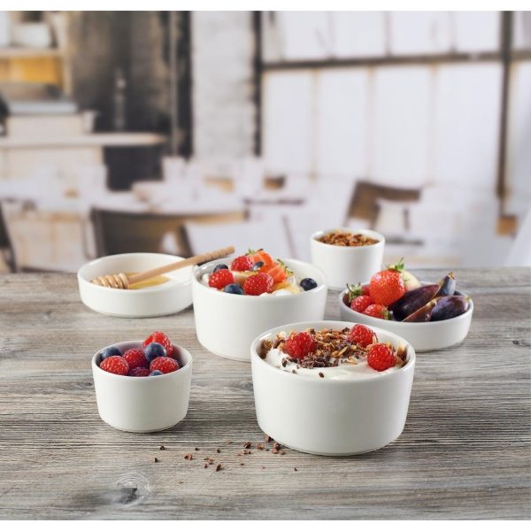 Churchill Nourish Straight Sided Soup Bowls White 15oz (Pack of 12)