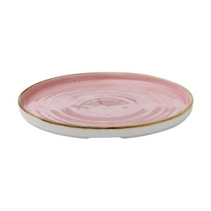 Churchill Stonecast Walled Plates Pink 260mm (Pack of 6)