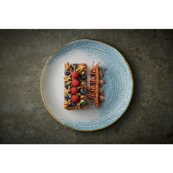 Churchill Homespun Accents Aquamarine Evolve Coupe Plates 165mm (Pack of 12)