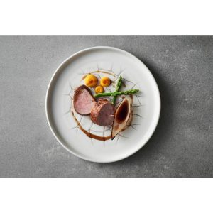 Churchill Studio Prints Kintsugi Agate Walled Plates Grey 220mm (Pack of 6)