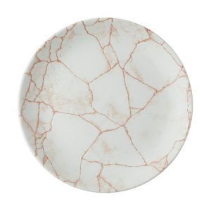 Churchill Studio Prints Kintsugi Evolve Coupe Plates Coral 220mm(Pack of 12)