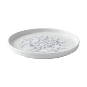 Churchill Studio Prints Kintsugi Pearl Walled Plates Grey 220mm (Pack of 6)