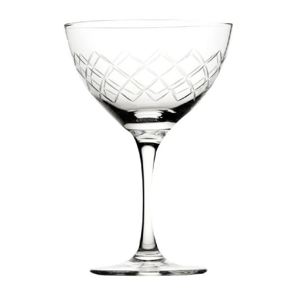 Utopia Raffles Diamond Martini Glasses 190ml (Pack of 6)