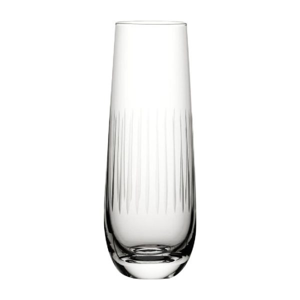 Utopia Raffles Lines Champagne Glasses 300ml (Pack of 6)