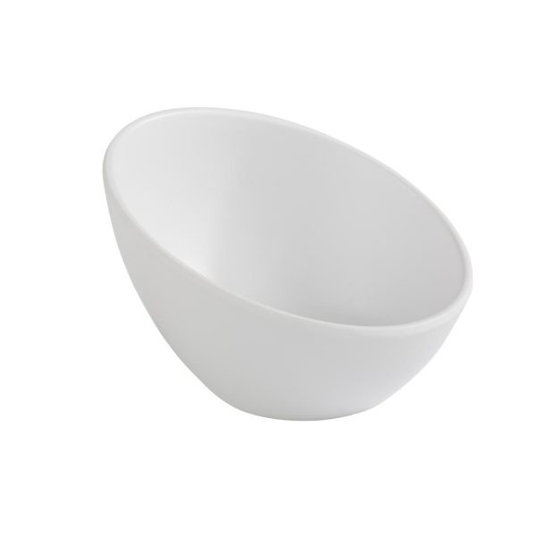 APS Zen Melamine Round Sloped Bowl White 150ml
