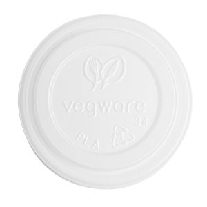 Vegware 62-Series CPLA Hot Cup Lid – 4oz (Case 2000)
