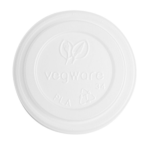 Vegware 62-Series CPLA Hot Cup Lid – 4oz (Case 2000)