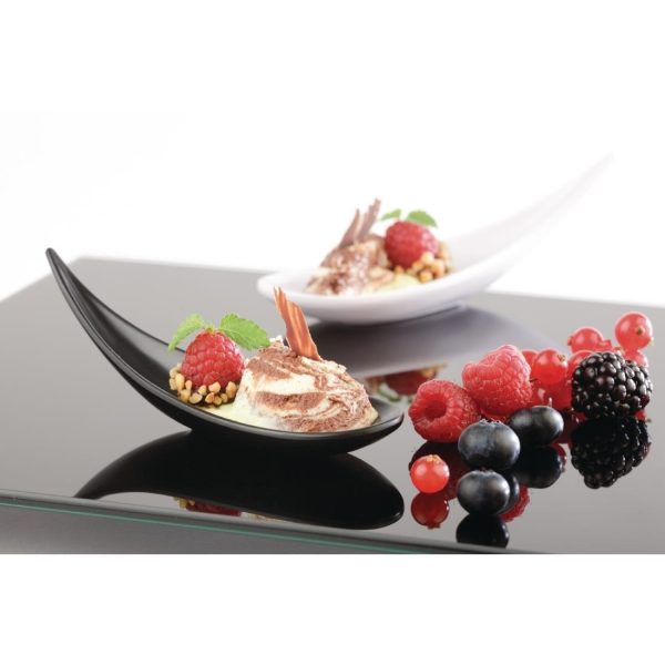 APS Boat Canape Spoon 145mm Black