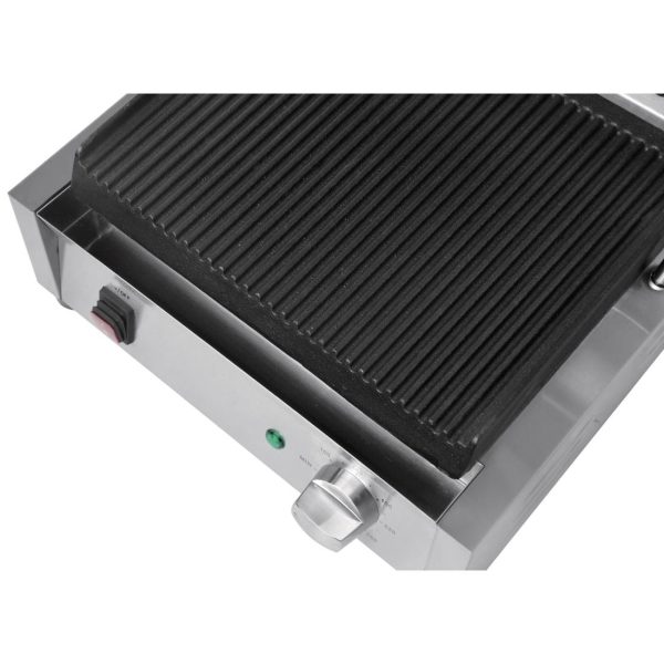 Power: 2.2kW. Large. Ribbed upper & lower plates